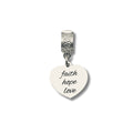 "Faith Hope Love" Clip-on charm
